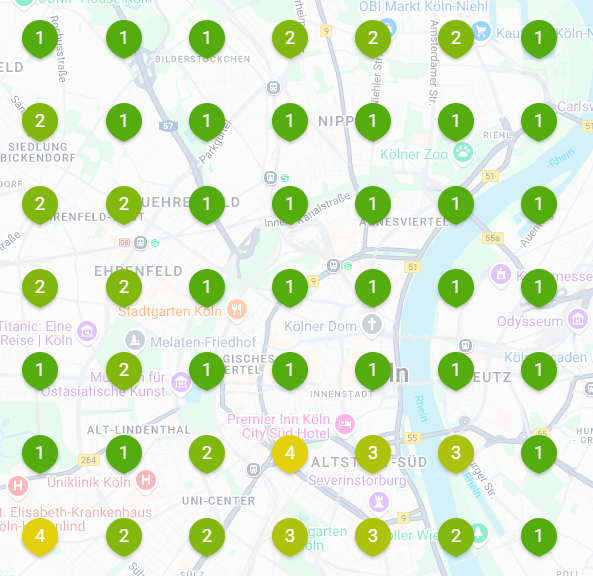 Eigene Ergebnisse: SEO Agentur Frankfurt - Top3 Top 3 Local SEO Agentur Google Maps Ranking 2025